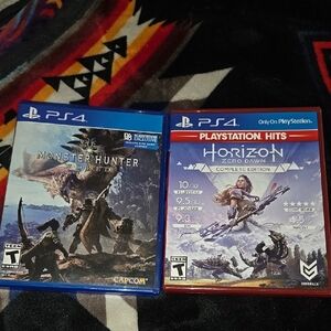Monster Hunter World Horizon Zero Dawn Ps4 Games